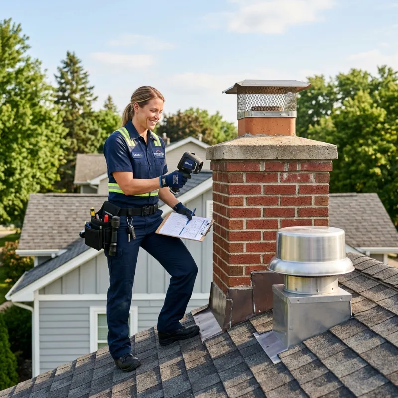 Technician inspecting a Glengala roof cavity and ductwork for a dead bird